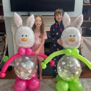 4′ Tall Bunny "Add Your Own" Stuffed Balloon Gift