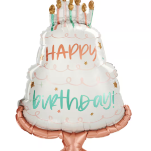28" Happy Birthday Pink Birthday Cake