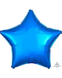 18" Blue Star Shaped Balloon