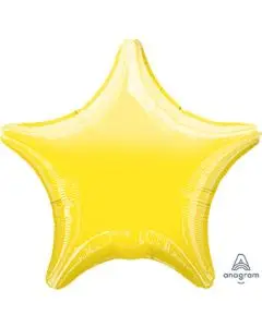 18" Yellow Star Shaped Balloon