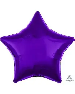 18" Purple Star Shaped Balloon