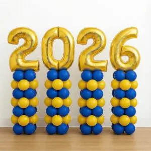 "2026" Balloon Columns Set