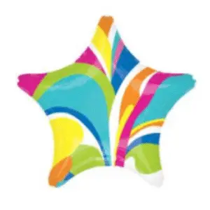 18" Vibrant Macro Marble Star