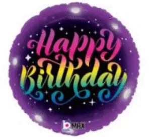 18" Happy Birthday Neon