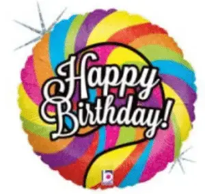 18" Happy Birthday Lollipop