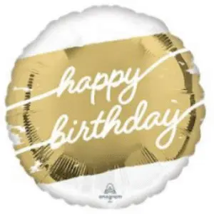 18" Happy birthday Golden Age