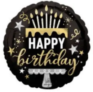 18" Happy Birthday Elegant Cake