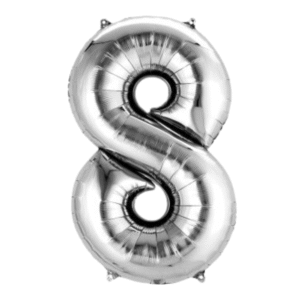 8 Number Foil Balloon