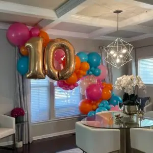 8' Custom AGE Balloon Garland / Arch