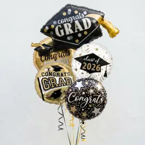 Congrats Grad Cap Balloon Bouquet
