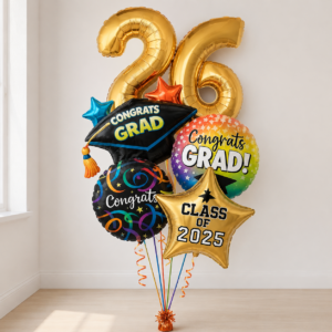 Custom Graduation 26 Balloon Bouquet